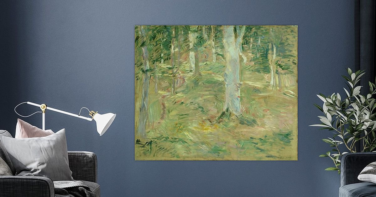Forêt de Compiègne, Berthe Morisot on canvas, poster, wallpaper